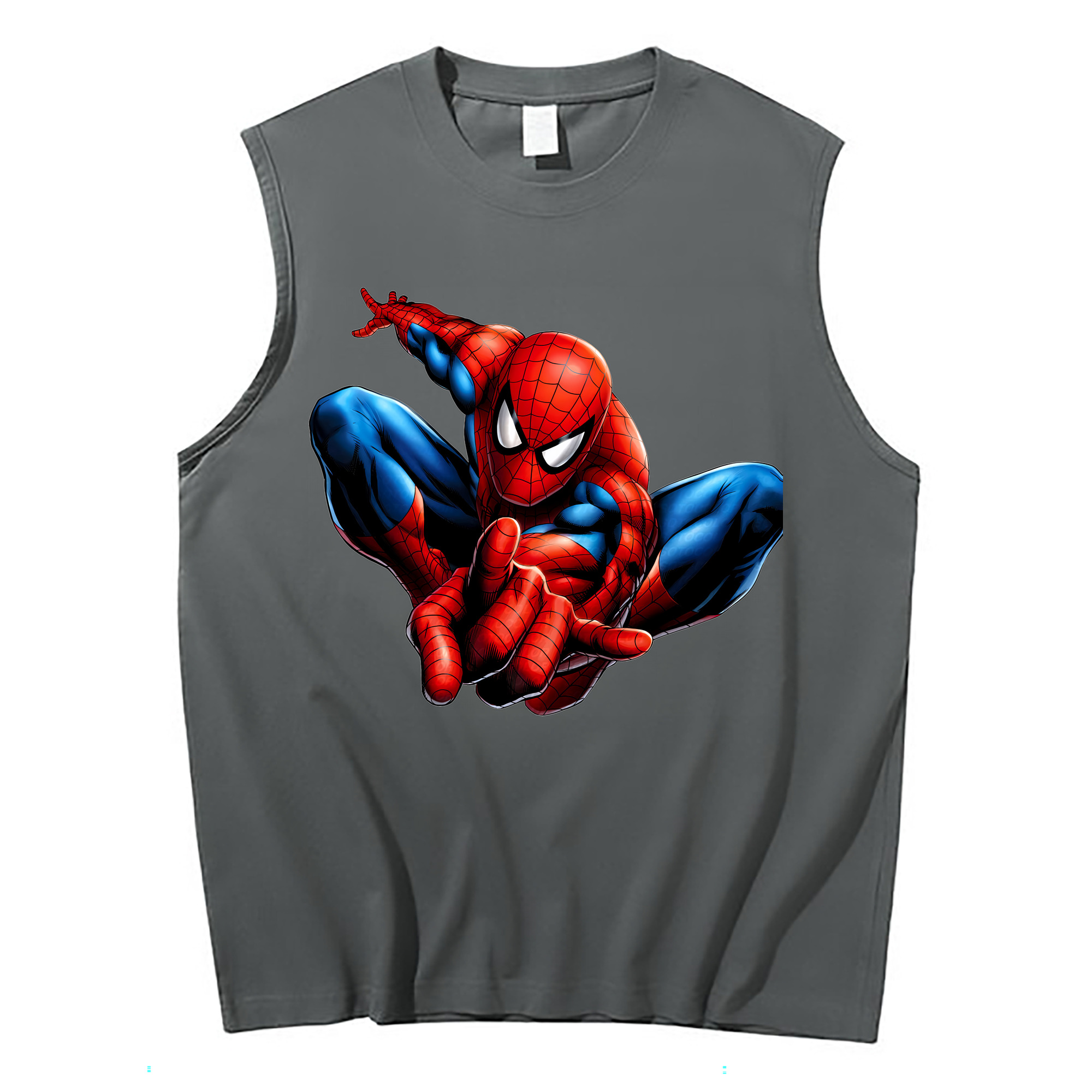 Spider Man スパイダーマン コットン100％タンクトップ（フロントプリント）